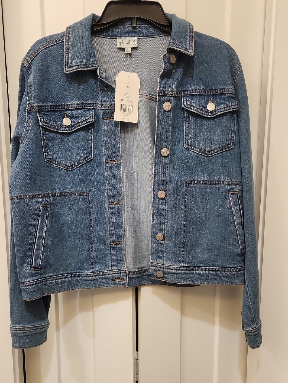 Wonderly Blue Classic Denim Trucker Jacket
